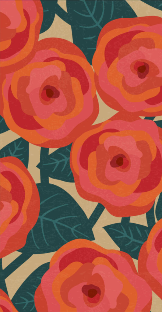 Roses Along Banner for Roselle's Arts and Culture Foundation